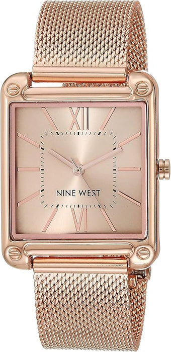 Nine West Women's Sunray Dial Mesh Bracelet Watch (8 colors)