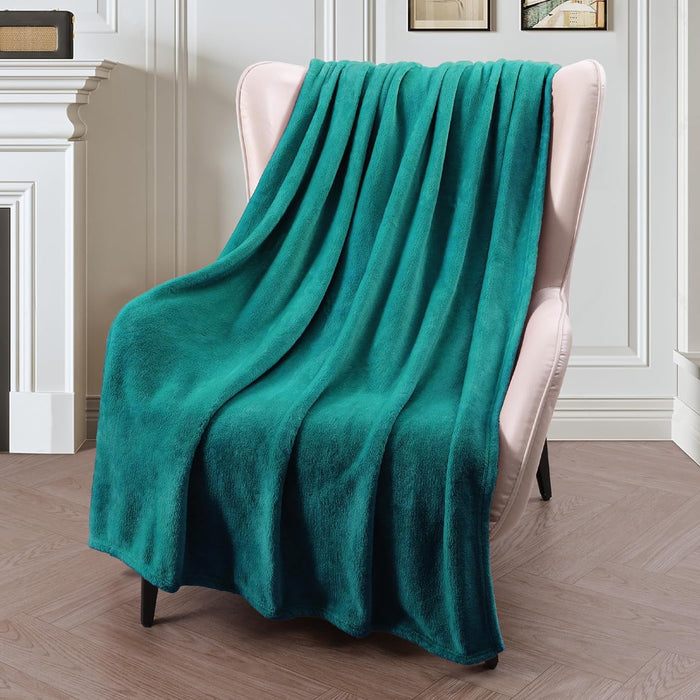 Luxury Flannel Velvet Plush Throw Blanket – 50" x 60"  (25 colors)