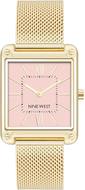 Nine West Women's Sunray Dial Mesh Bracelet Watch (8 colors)