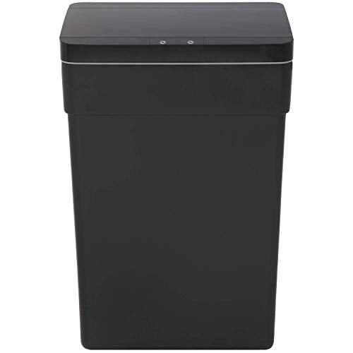 13 Gallon Trash Can Automatic Kitchen Trash Can Touch Free High-Capacity Garbage Can with Lid for Bedroom Bathroom Home Office 50 Liter (Black, 1) - Pink and Caboodle