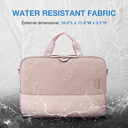 15.6 Inch Laptop Case Computer Bag Briefcase for Ladies (3 colors) - Pink and Caboodle