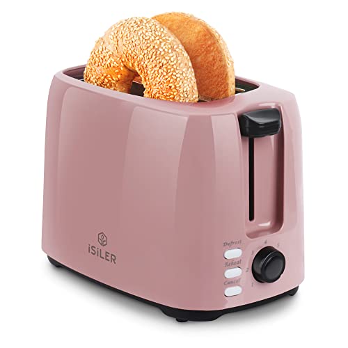 2-Slice Compact Wide Slot Bagel Toaster with 7 Shade Settings, Defrost & Double Side Baking (4 colors)