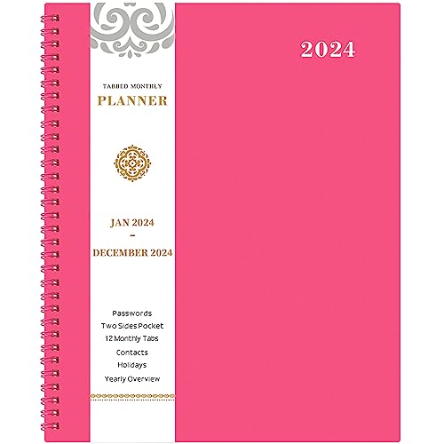 2024 Monthly Planner/Calendar - Monthly Planner 2024, Jan. 2024 to Dec. 2024, 12-Month Planner , 9