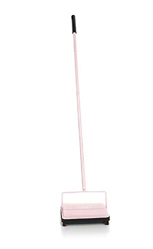 Fuller Brush 17072 Electrostatic Carpet & Floor Sweeper - 9" Cleaning Path - Lightweight - Ideal for Crumby Messes - Works On Carpets & Hard Floor Surfaces - Pretty Pink