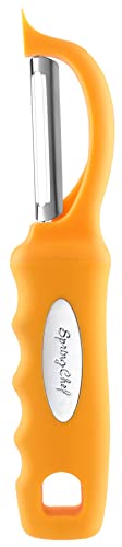 Spring Chef Premium Swivel Vegetable Peeler, Soft Grip Handle and Ultra Sharp Stainless Steel Blades - Perfect Kitchen Peeler For Veggie, Fruit, Potato, Carrot, Apple - Mango