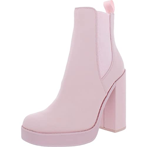 Steve Madden Women's Triple Chelsea Boot, Pink Leather, 8.5
