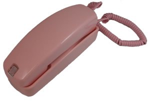 Trimline Corded Telephone - Design From 60s with Modern Electronics - Pink