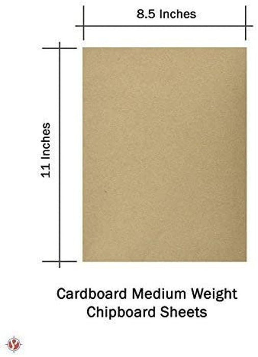 30-Pt Medium Weight Kraft Chipboard Sheets - 8.5 x 11 - 25 Pack - Pink and Caboodle