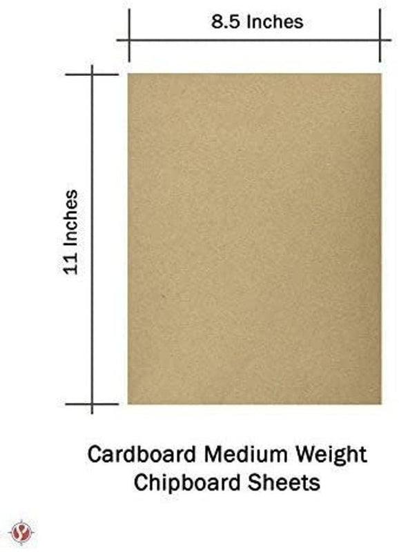 30-Pt Medium Weight Kraft Chipboard Sheets - 8.5 x 11 - 25 Pack - Pink and Caboodle
