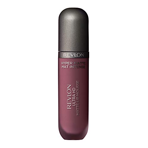 REVLON Ultra HD Lip Mousse Hyper Matte, Longwearing Creamy Liquid Lipstick in Nude / Brown, Desert Sand (840), 0.2 oz