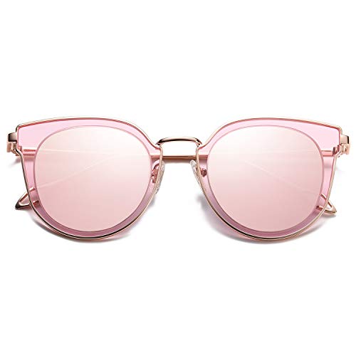 Lightweight High Fashion Shaped Mirrored Lens Sunglasses  (5 colors)