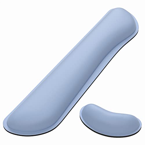 Keyboard Wrist Pillow Rest Pad, Mouse Pad Wrist Support Memory Foam Set  (17 colors)