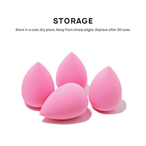 AOA Studio Collection Super Soft Pink Makeup Blender Sponges, Set of 6