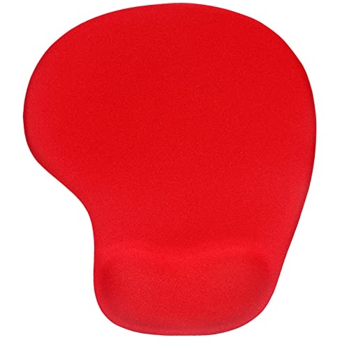 Office Mousepad with Gel Wrist Support; Ergonomic Gaming Desktop Mouse Pad w/Special Textured Surface  (10 colors)