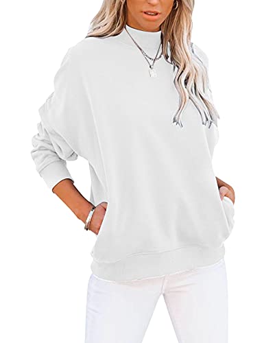 Women's Casual Long Sleeve Mock Turtleneck Sweatshirt Pullover Top  (13 colors)