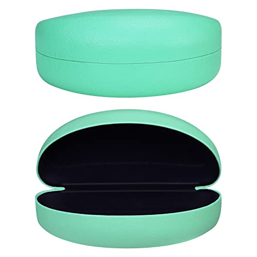 molshine Hard Shell Sunglasses Case,Classic Glasses Case for Sunglasses and Eyeglasses (Cyan)