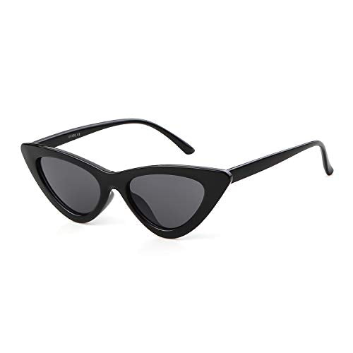 Retro Vintage Cat Eye Sunglasses for Women w/Plastic Frames (10 colors)