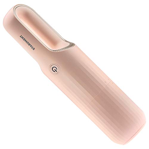 Starument Portable Hand Vacuum Cleaner Handheld Cordless Cleaner for Dust Pet Hair Dirt Home Car Interior, Furniture Lightweight Easy to Use, Compact Design Battery Rechargeable with USB-C Cable Pink