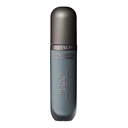 REVLON Ultra HD Lip Mousse Hyper Matte, Longwearing Creamy Liquid Lipstick in Blue, Blue Oasis (835), 0.2 oz