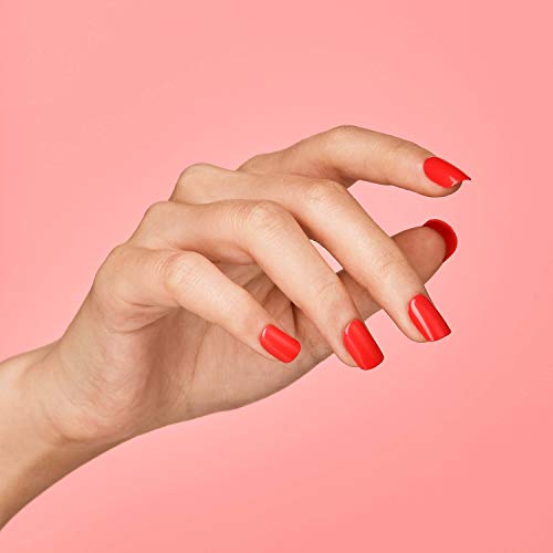 KISS imPRESS Color Press-On Manicure, Gel Nail Kit, PureFit Technology, Short Length, “Corally Crazy”, Polish-Free Solid Color Mani, Includes Prep Pad, Mini File, Cuticle Stick, and 30 Fake Nails
