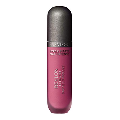 REVLON Ultra HD Lip Mousse Hyper Matte, Longwearing Creamy Liquid Lipstick in Pink, Dusty Rose (800), 0.2 oz