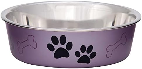Dog or Cat Food and Water Bowl, Spill-Proof, Non-Skid Stainless Steel Pet Bowl  (9 colors)