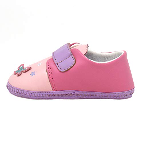 Kimi + Kai Girls First Walker Toddler Baby Butterfly Soft Sole Lambskin Leather Shoes Pink 6-12 Months