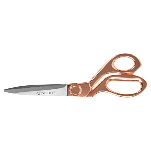 Westcott 8" Stainless Steel Rose Gold Scissors for Office & Home (16968)