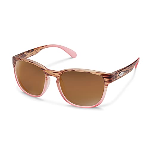 Suncloud Loveseat Polarized Sunglasses, Matte Tortoise Pink Fade/Polarized Brown