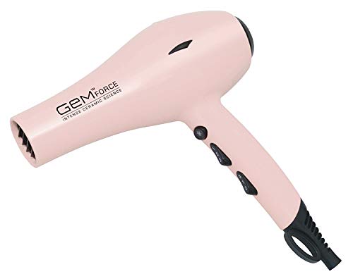 Gem Force Intense Ionic Ceramic Science Hair Dryer (Baby Pink)