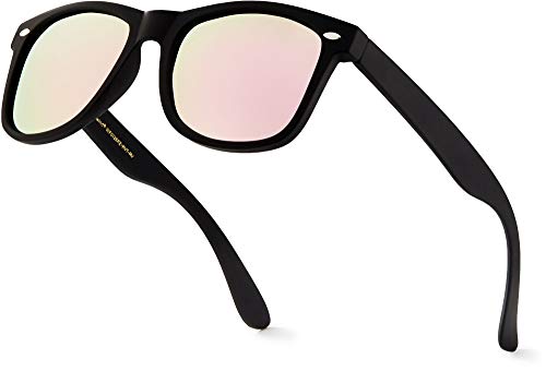 Retro Rewind Polarized Sunglasses for Men and Women - UV Protection Classic Mens Womens Sun Glasses - Cool Vintage 80s Shades