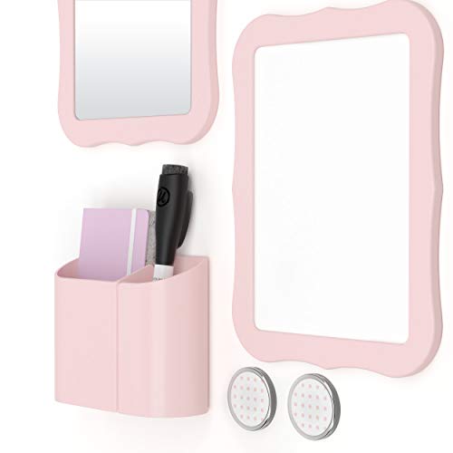 6-Piece School Locker Accessories Kit, Back to School Essentials Whiteboard & Mirror  (2 colors)