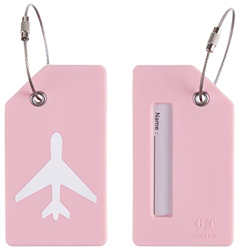 5-Pack Bright Colors Silicone Luggage Tag Set for Baggage, Instrument Cases, Handbags, School Bags  (10 colors)