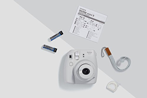 Fujifilm Instax Mini 9 Instant Camera, Smokey White