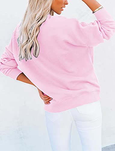 Women's Casual Long Sleeve Basic Loose Fit Lightweight Mock Turtleneck Sweatshirt Top, Sizes Small to 2XL  (13 colors)