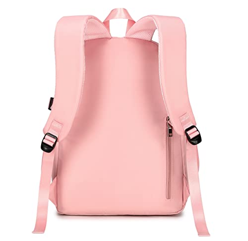 Teecho Cute Backpack for Girl Fashion Waterproof Daypack for Women Pink