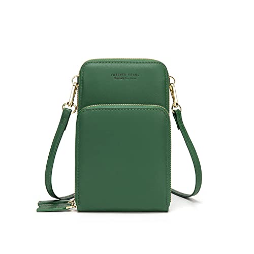 Small Crossbody Cell Phone Purse for Women, Mini Messenger Shoulder Handbag Wallet with Credit Card Slots