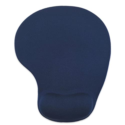 Office Mousepad with Gel Wrist Support; Ergonomic Gaming Desktop Mouse Pad w/Special Textured Surface  (10 colors)