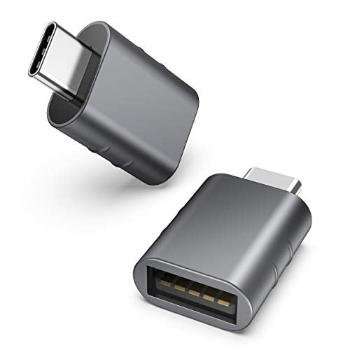 USB C Male to USB3 Female Adapter [2 Pack], Compatible w/All Type C Devices  (5 colors)