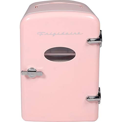 Portable Retro Style Mini Fridge, Extra Large 9-Can Travel Compact Refrigerator  (4 colors)