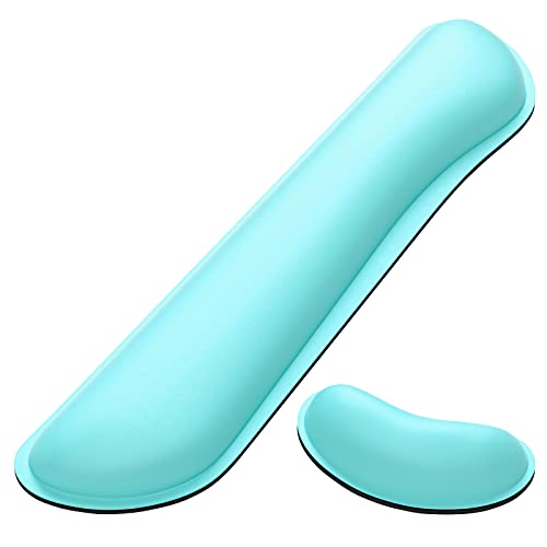 Keyboard Wrist Pillow Rest Pad, Mouse Pad Wrist Support Memory Foam Set  (17 colors)