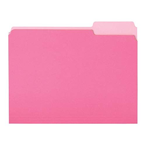 36-Pack Letter Size Basic 1/3 Cut Tab File Folders  (5 colors)