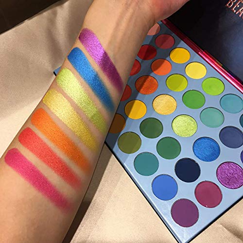 39 Shades of Highly Pigmented Color Fusion Rainbow Eyeshadow Palette - Pink and Caboodle