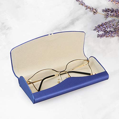 LifeArt Eyeglass Case Hard Shell, Portable Sunglass Case for Women and Men, fashionable PU Leather Eyeglass Case, Lightweight