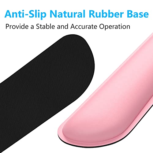 Keyboard Wrist Pillow Rest Pad, Mouse Pad Wrist Support Memory Foam Set  (17 colors)