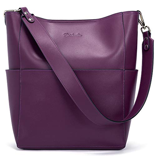 Women's Roomy Leather Designer Handbag Tote Shoulder Bucket Bag  (12 colors)