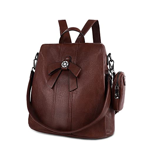 Backpack Purse for Women Fashion Backpack Purses PU Leather Daypacks Anti-Theft Shoulder Bag Satchel Purse