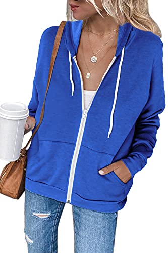 Oversized Women's Full Front Zip Sweatshirt Cardigan Hoodie Jacket  (3 colors)