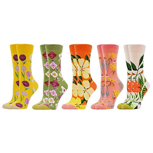 WeciBor Women's Funny Casual Combed Cotton Socks Packs (071-38)