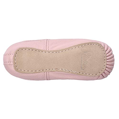 Stelle Girls Premium Leather Ballet Shoes Slippers for Kids Toddler (6MT, Pink)